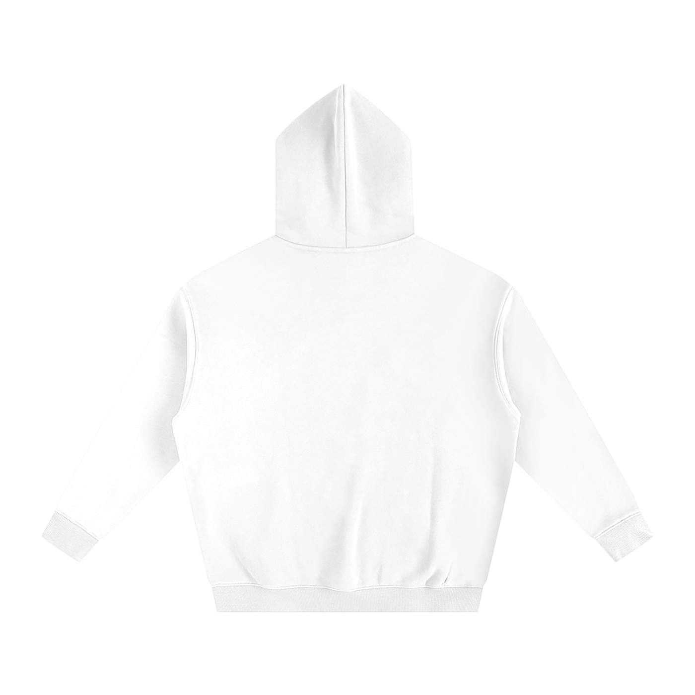 White Oversized Fleeced Hoodie