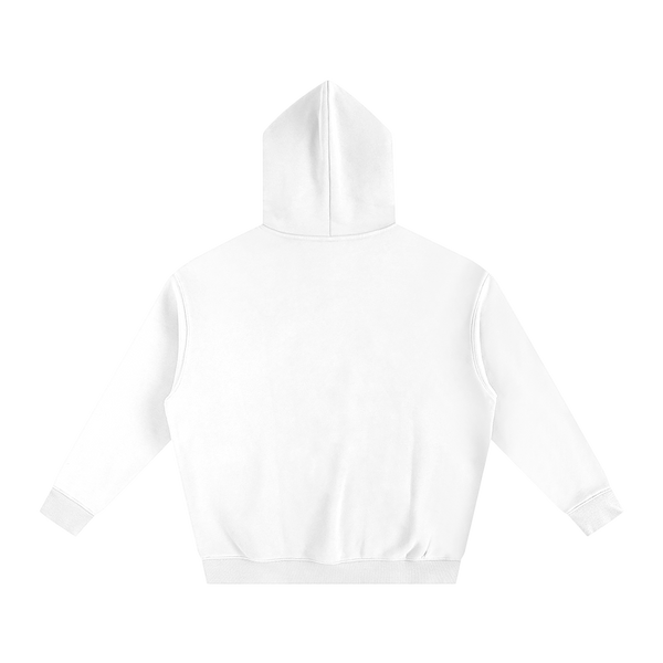 White Oversized Fleeced Hoodie thumbnail