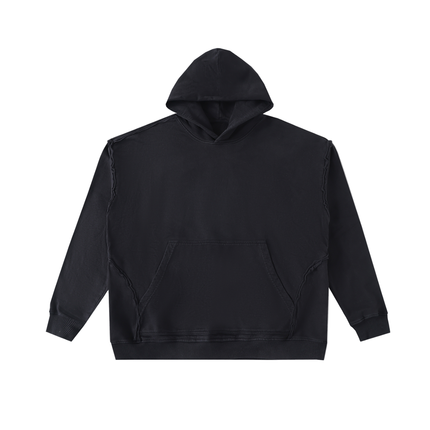 Black Enzyme Washed Hoodie