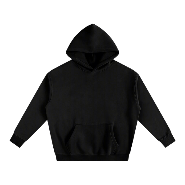 Black Oversize Fleeced Hoodie thumbnail