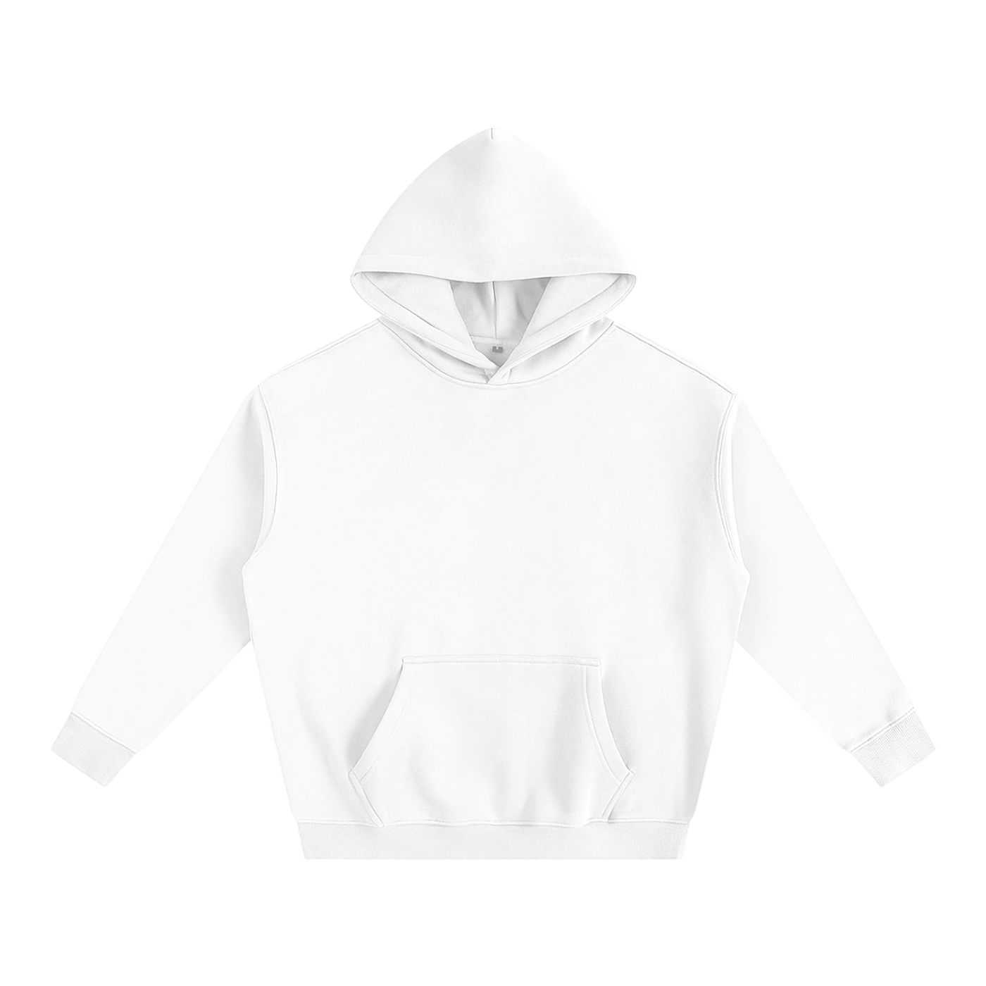 White Oversized Fleeced Hoodie