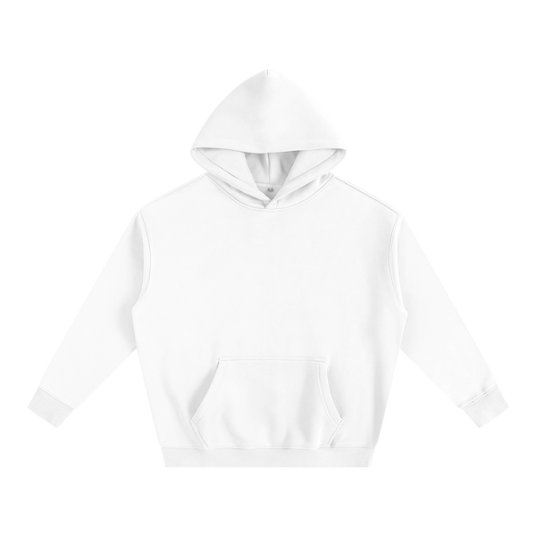 White Oversized Fleeced Hoodie thumbnail