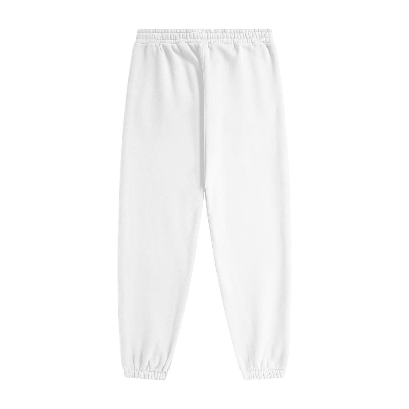 White Heavyweight Joggers