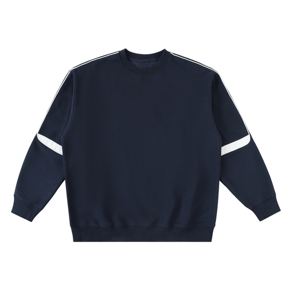 Navy Oversized Taped Sweatshirt