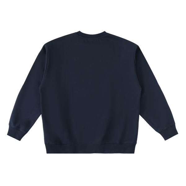 Navy Oversized Taped Sweatshirt