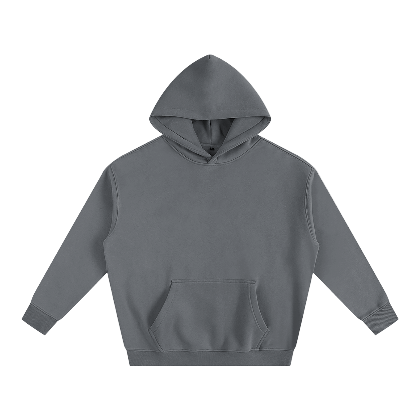 Grey Oversized Fleeced Hoodie