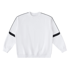 White Oversized Taped Sweatshirt thumbnail