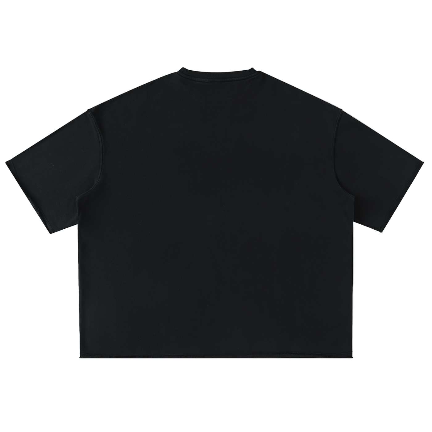 Washed Rolled Hem Half Sleeve T-Shirt