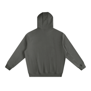 Grey Fleeced High Neck Hoodie thumbnail
