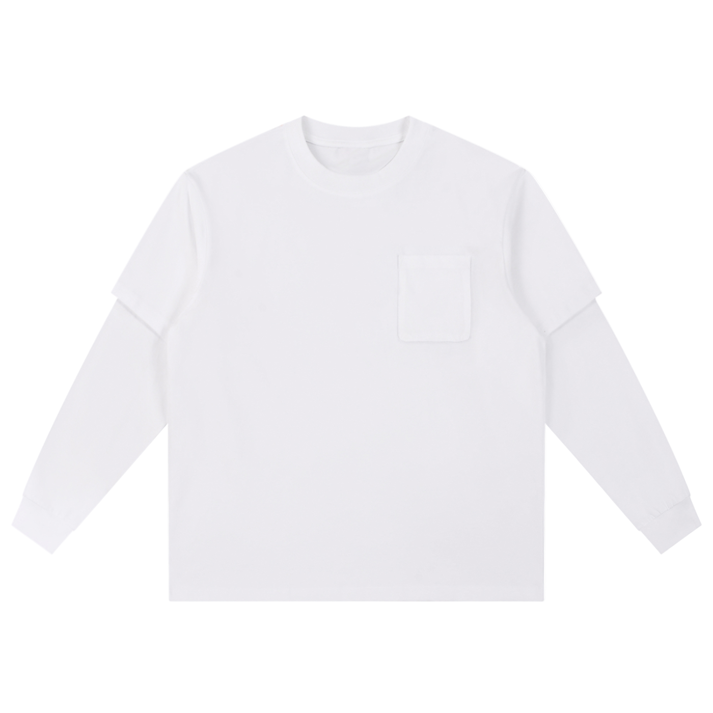 White Layered Long Sleeve