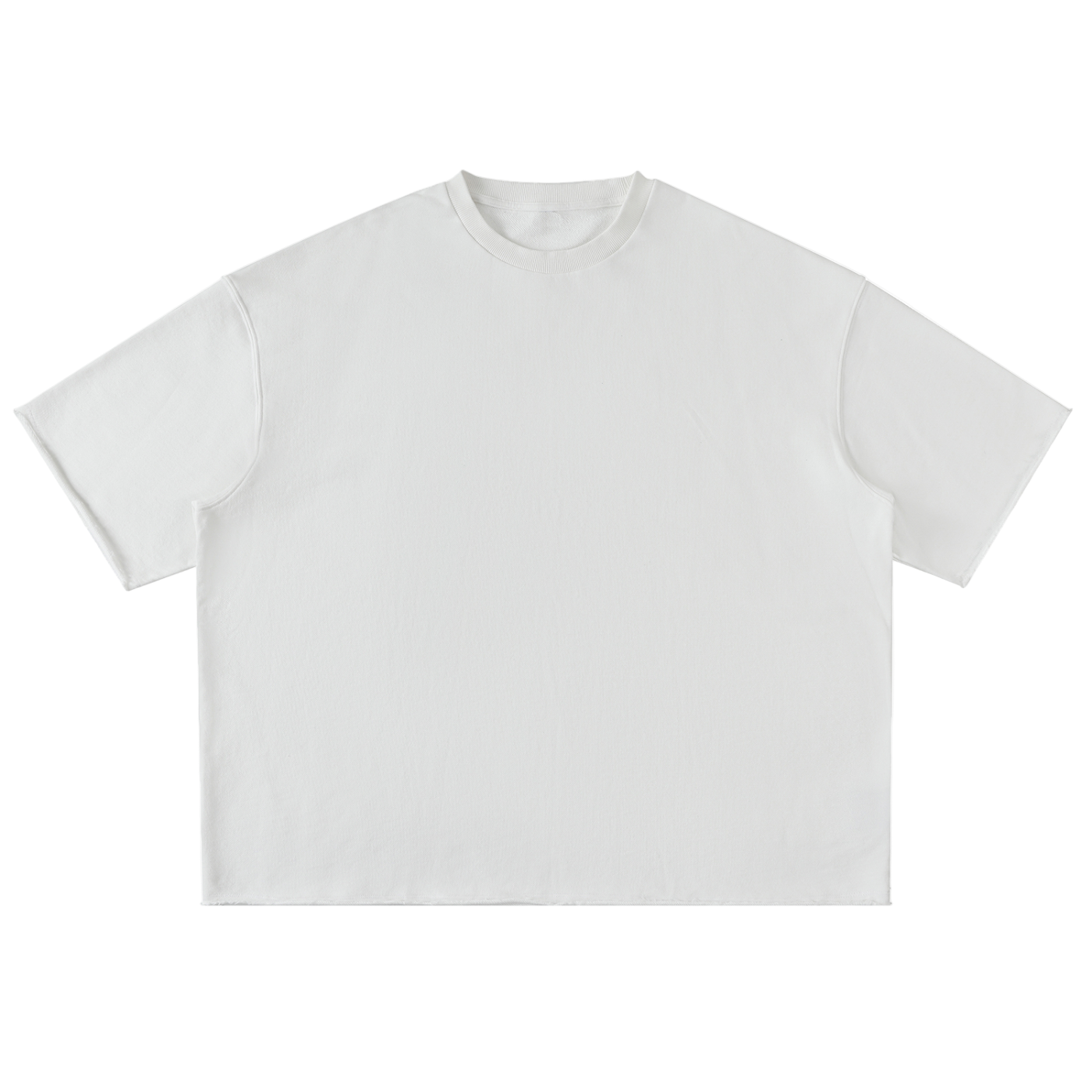 Washed Rolled Hem Half Sleeve T-Shirt