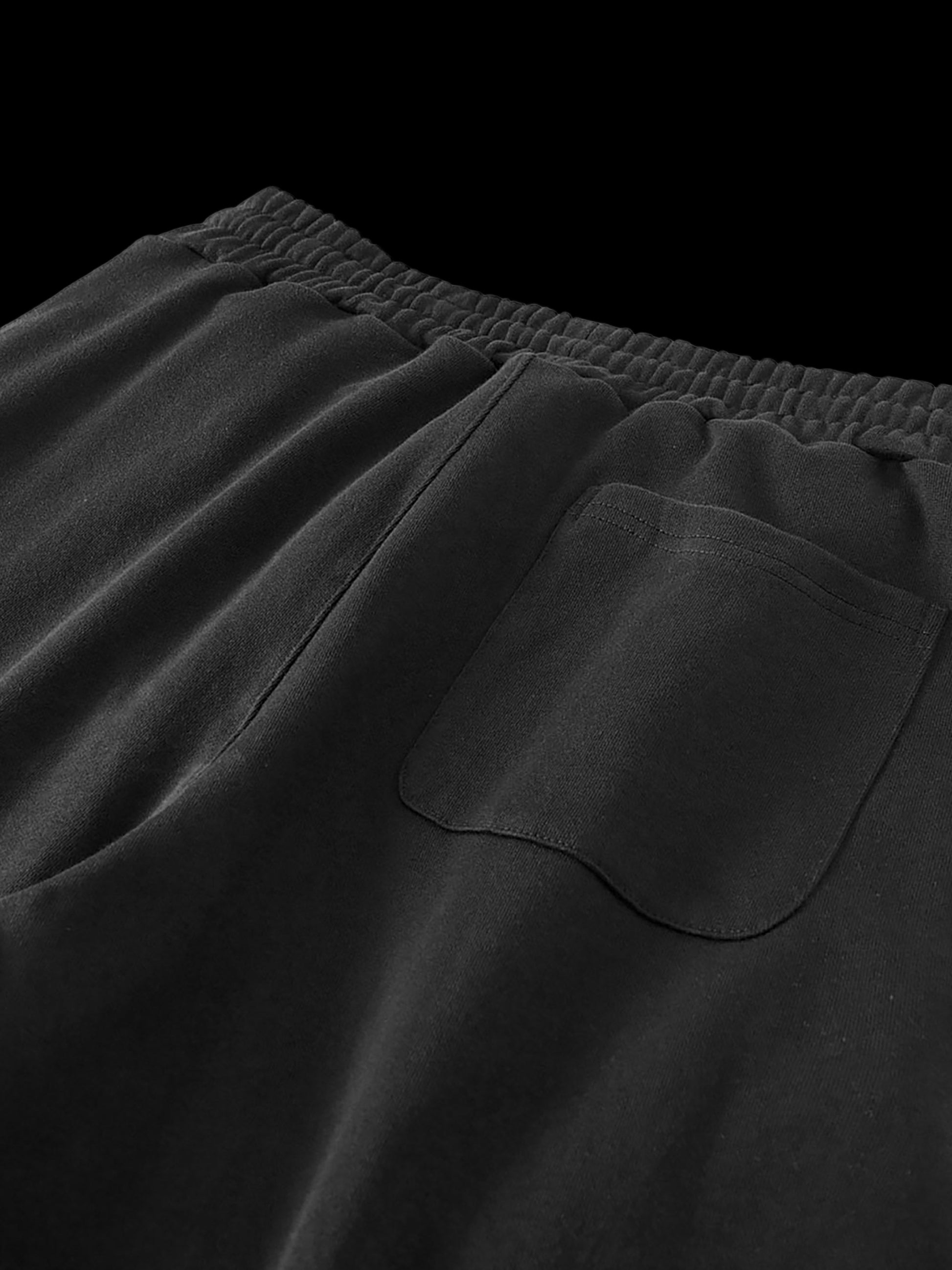 Black Casual Sweat Pants