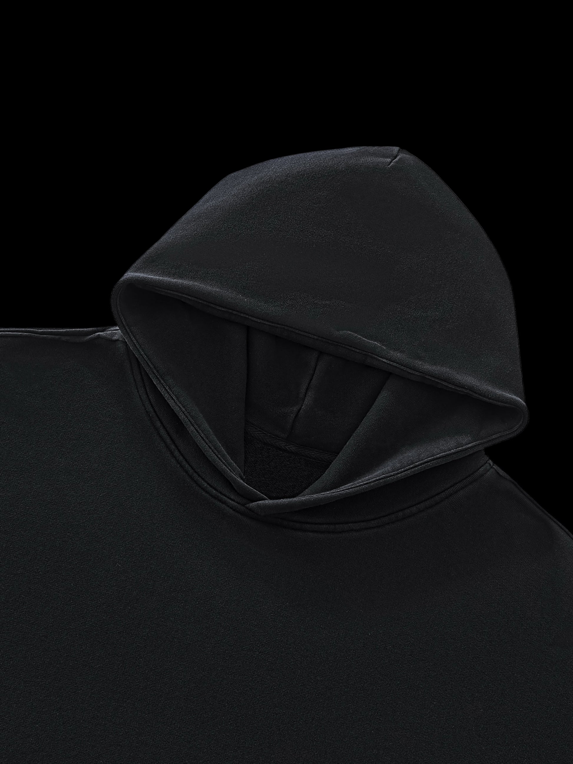 Black Enzyme Washed Hoodie